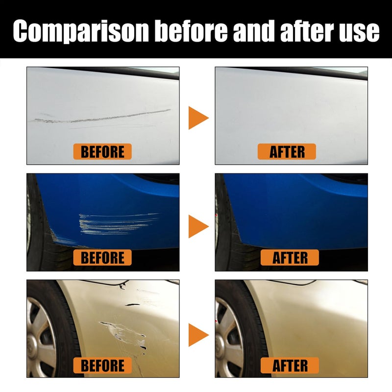 Verilune Car Scratch Remover for Vehicles, Deep Scratch Repair Paste with Polishing Wax, Paint Scratch Repair Kit with Wipe & Sponge for Car Paint Restoration - Image 3